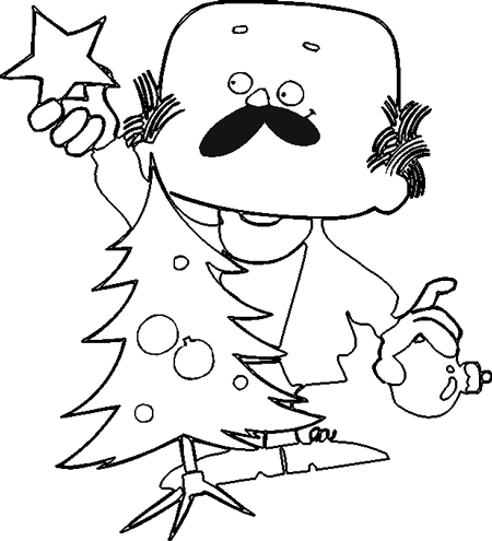 Free Printable Christmas Coloring Pages 7
