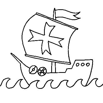  university fun printables: pirate ship coloring page | pirates & cowboys 