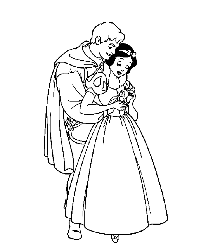 snow white coloring pages for kids. kids coloring pages