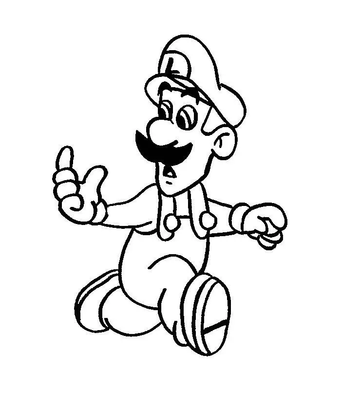 Super Mario Coloring Printable 4