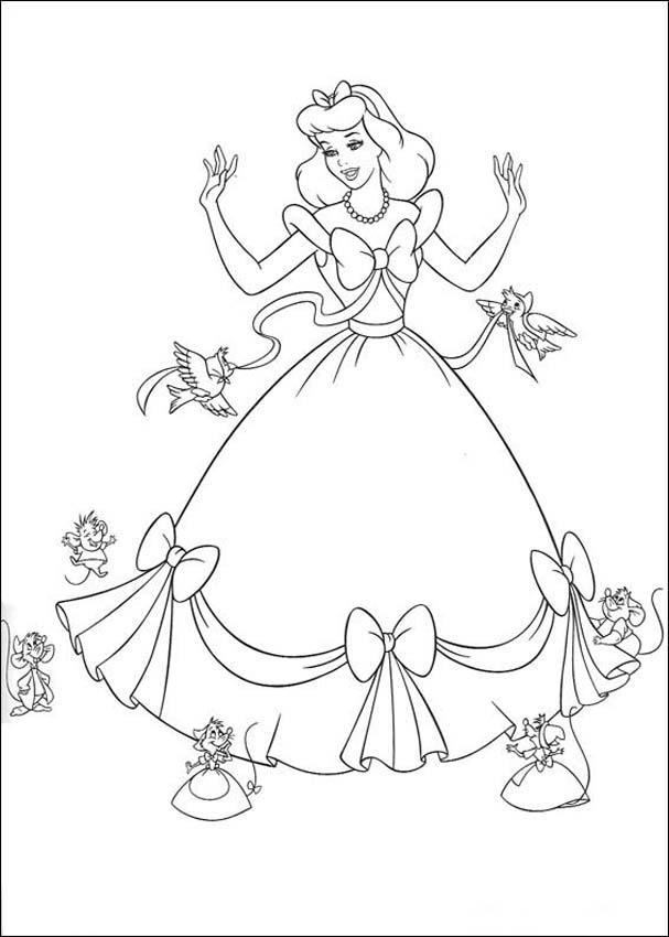 Cinderella 3 Coloring Printable 3