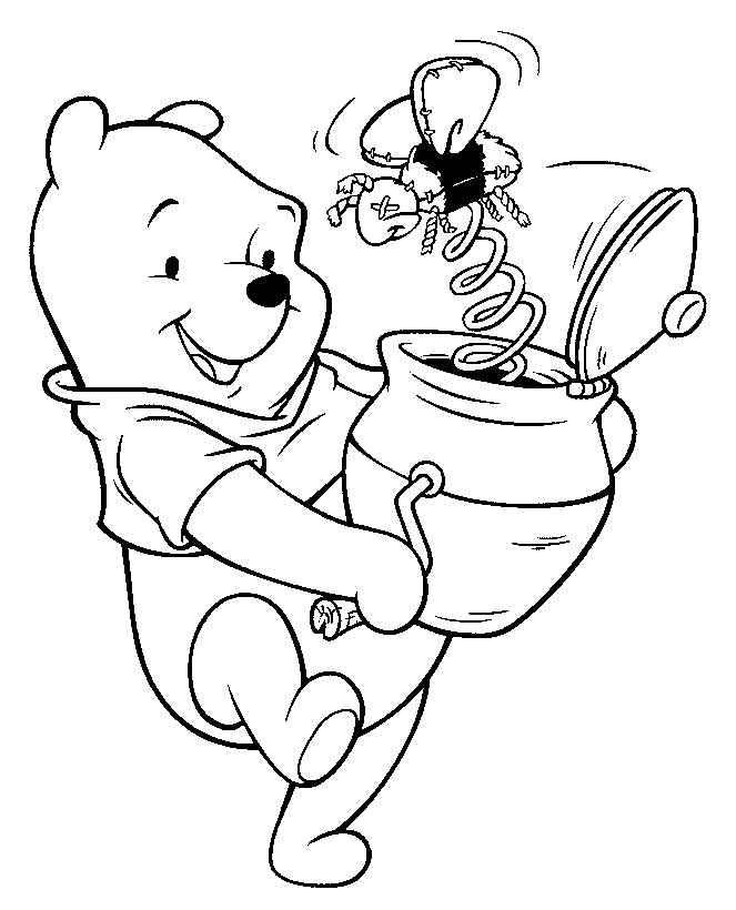 Pooh Bear Coloring Pages 1
