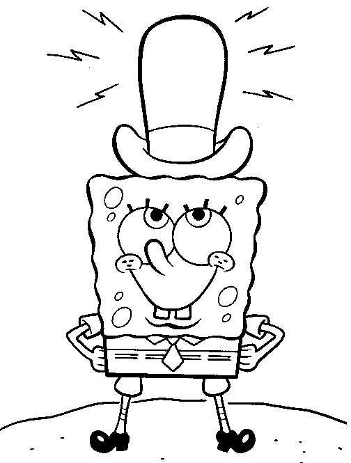 Sponge Bob Coloring Pages 8