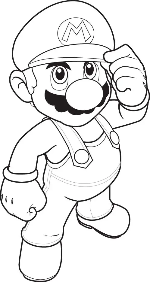 Super Mario Coloring Printable 3
