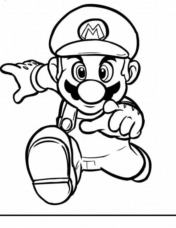 Super Mario Coloring Printable 5