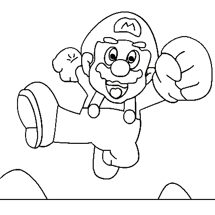 Super Mario Coloring Printable 7