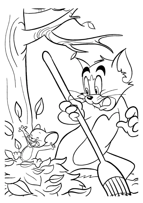 Tom and Jerry The Movie Coloring Printable 9