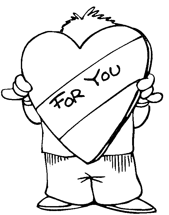 Valentine's Day Coloring Pages Printable 1